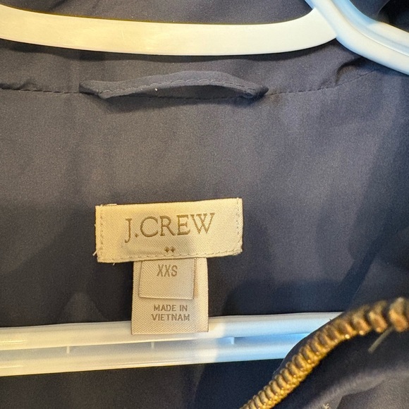 J. Crew Navy Quilted Vest size xxs - Picture 8 of 9
